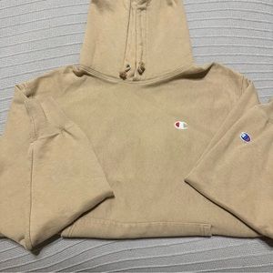 Champion reverse weave cotton sweatshirt. Tan/beige color. Men’s size Large.